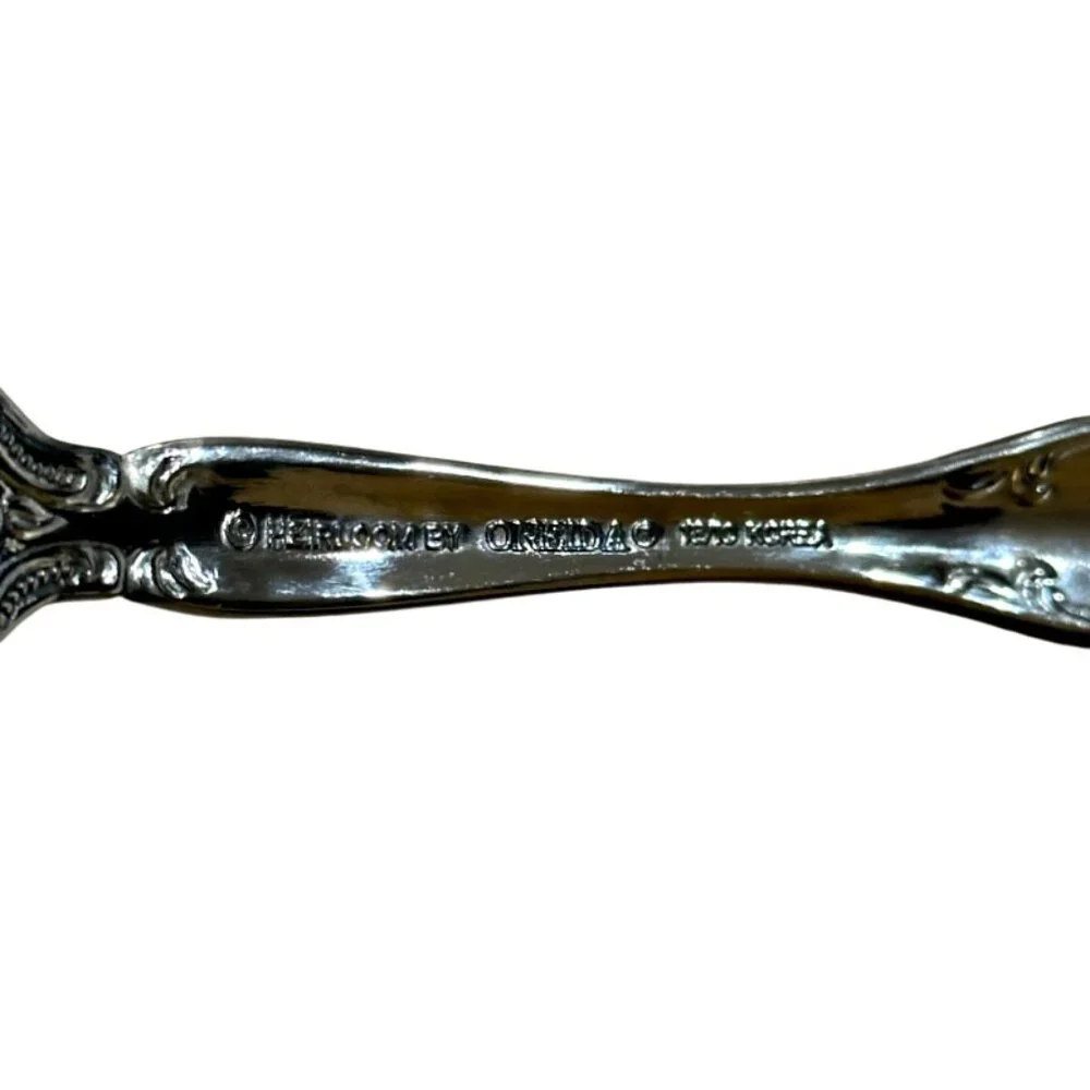 Set of 4 Oneida Stainless MICHELANGELO Heirloom Soup Spoons Glossy Mint!
